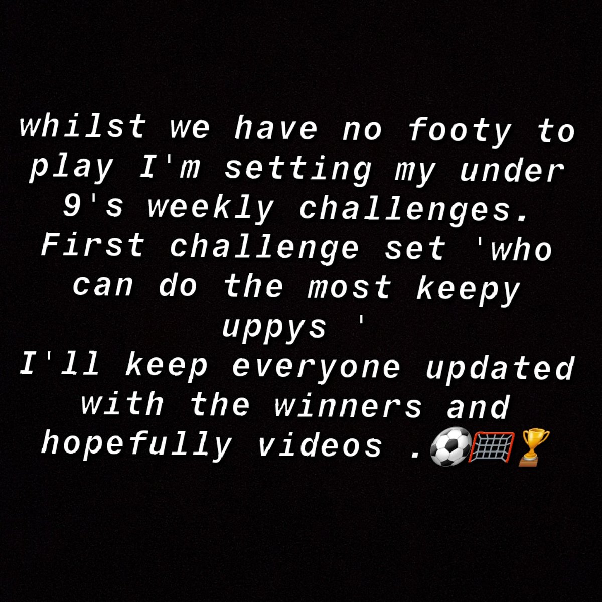 AsfordbyAALGIFC's tweet photo. β½οΈβ½οΈβ½οΈβ½οΈ
This is from Lucy the u9's manager but we will welcome any videos of you giving this challenge a go π€π #aalgifc #thisgirlcan #womensfootball
#CoronaVirusChallenge https://t.co/apI7v75bwI