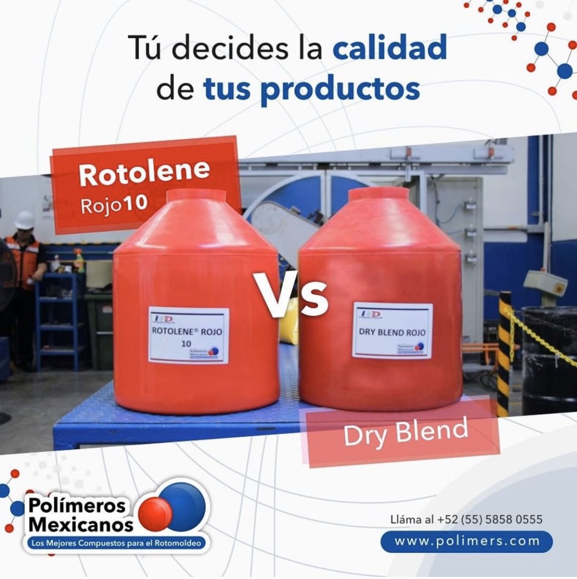 Nuestro COMPROMISO y PASIÓN es ofrecerte productos de ALTA CALIDAD 👇
Conócenos: polimers.com