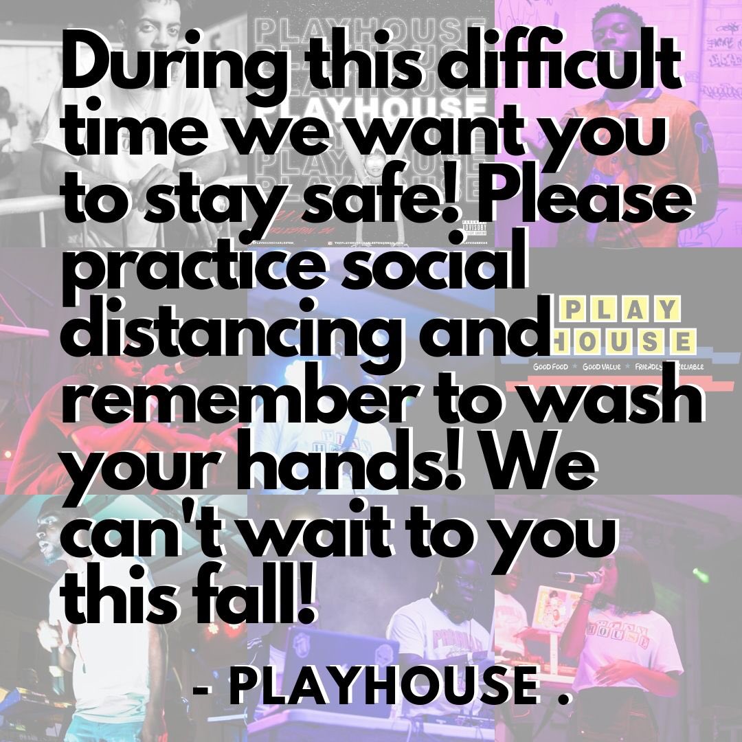 PlayHouseChs's tweet photo. Stay safe. PLEASE! See y’all this fall for SURE! 🔒 https://t.co/7qTzNx56HH