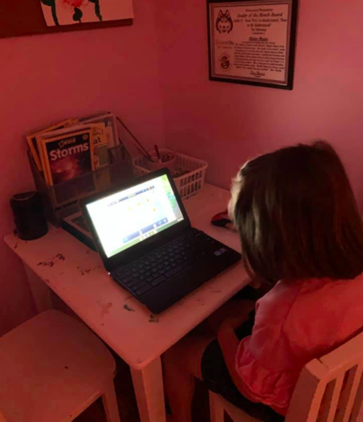 BriarwoodES's tweet photo. Day 3 of NTI. Skylar completed Language Arts/Writing, Art/March Bingo, P.E, Mathematics, Accelerated Reading, and Social Studies! Her and her little brother even went outside and jumped in muddy puddles! #BEaworker Perseverance 💙 https://t.co/CrTDyLXuEG