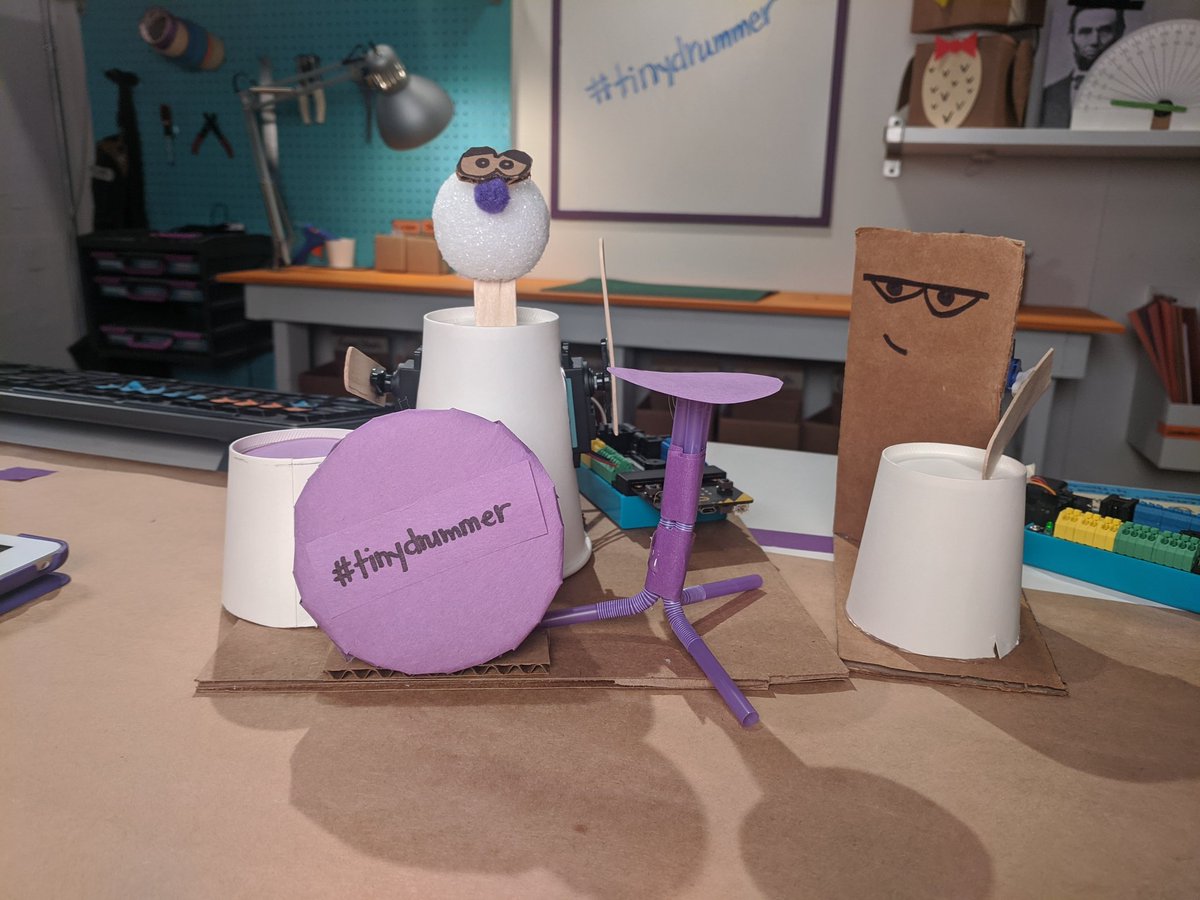 KelseyConnects's tweet photo. Burning that late night oil to finish up the first of our #LearnFromHome support materials! Get ready for some great stuff to support students, parents, and teachers from @birdbraintech in the next couple days!
#hummingbirdkit #tinydrummer #remotelearning https://t.co/7l5zvdfutl