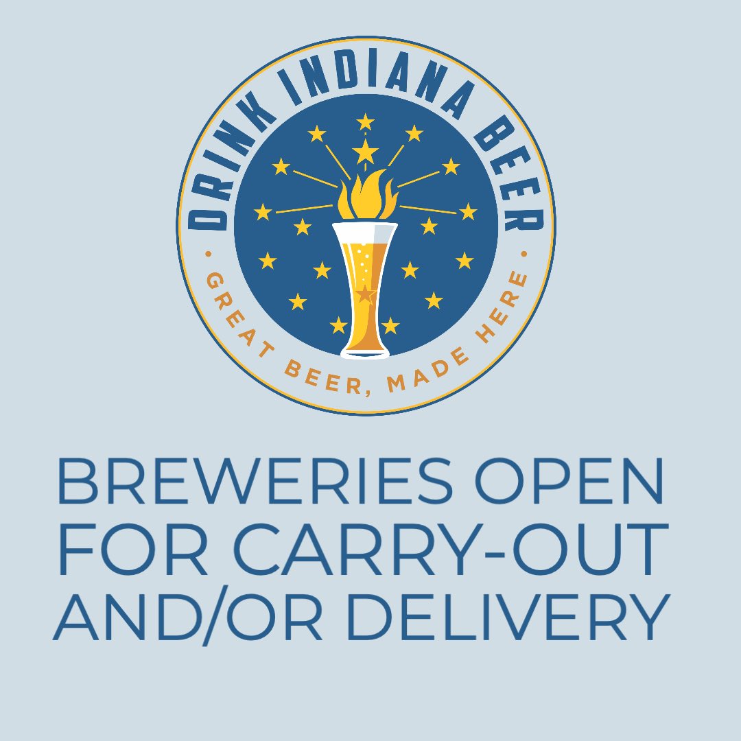 Looking for ways to help your local Indiana Craft Breweries? Order carry-out, delivery, merchandise or a gift card for future use. Check out our list of who’s open for carry-out and delivery here drinkin.beer/breweries-curr…