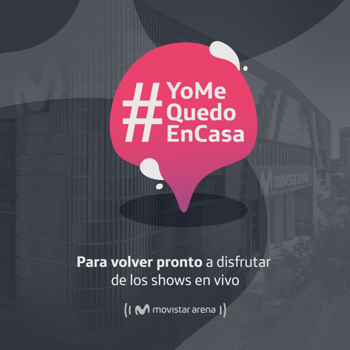 #YoMeQuedoEnCasa ¿Nos acompañamos mientras esperamos para disfrutar de los shows? Decí hola 🙋‍♂️🙋‍♀️ si vos también te quedás en casa y contanos de qué show de los que pasaron por Movistar Arena te gustaría ver material exclusivo ✨