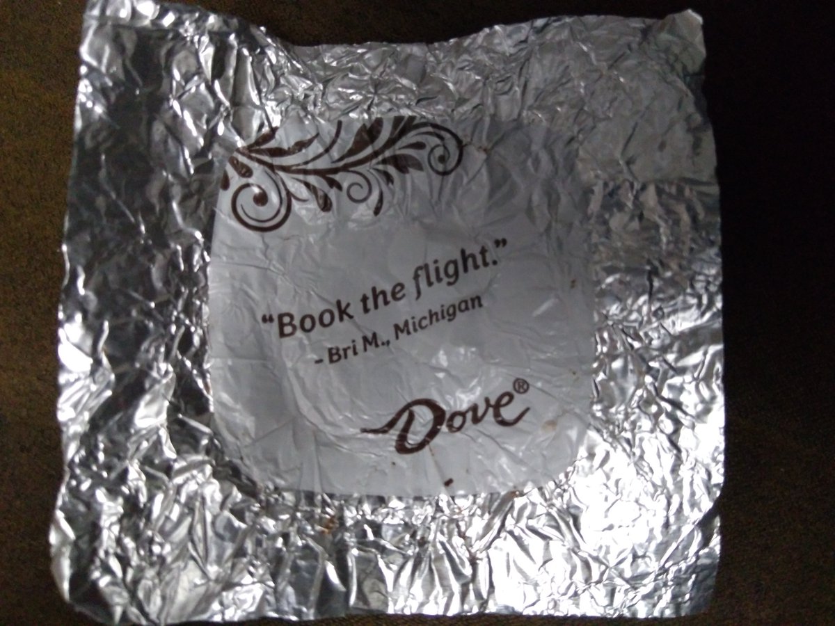 FinLeeOver's tweet photo. @DoveChocolate, "Book the flight.", I don't think so. https://t.co/ch81dn0xWv