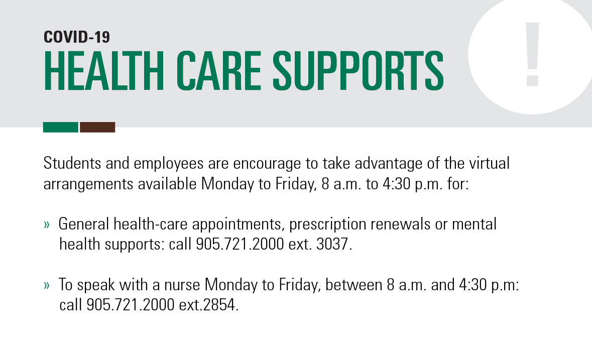 durhamcollege's tweet photo. Continuity of care is very important to the health and well-being of our campus community. DC and its doctors, nurses and practitioners are here to provide their unwavering support to you during this stressful and uncertain time. More info: https://t.co/ipMh3JcknX. https://t.co/dzf421IOg6