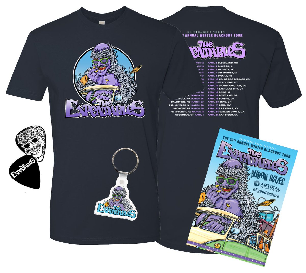 TheExpendables's tweet photo. For just $20, help us recover from the tour cancellation and own a piece of our canceled tour with our Winter Blackout Tour Bail-out Package. We appreciate any support from our fans during these times and we thank you for being there for us 

Bail us out: https://t.co/FABX3eHEM9 https://t.co/q9VxyvR77K