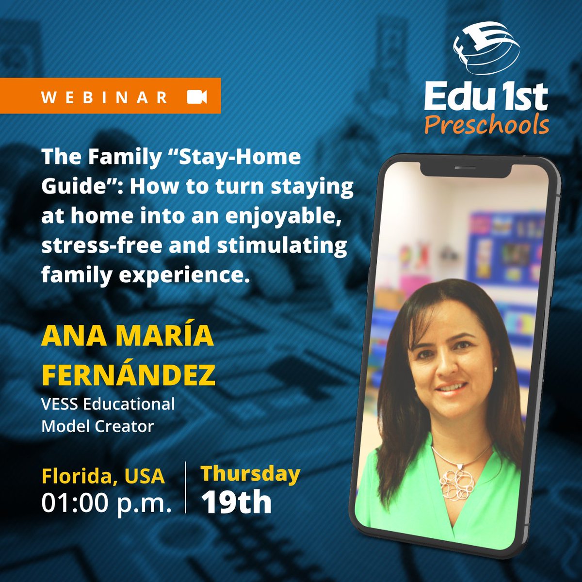 Edu1stVESS's tweet photo. FREE Webinar: Thursday 19th, 1:00 pm

We know that as parents, you may have many questions about how to best deal with these changes in routine and potential stress in your children's lives.

Register free here 👉https://t.co/qCl9tS8Bjd https://t.co/hw4tNO8qM1
