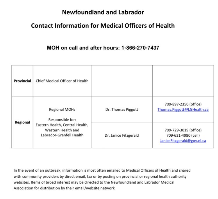 JohnRiche's tweet photo. It could have changed since but apparently Dr Janice Fitzgerald is “interim” Chef Medical Officer. I think every Newfoundlander and Labradorian would agree her leadership in this crisis has been so exemplary that the interim tag should be dropped. https://t.co/1ZfcHQw14j