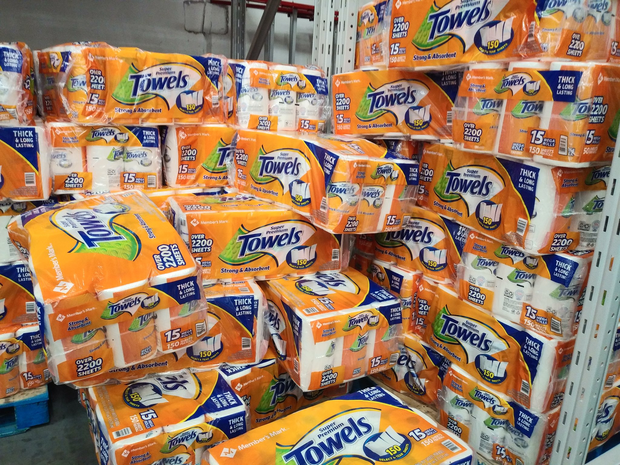 Sam's club paper on sale towels
