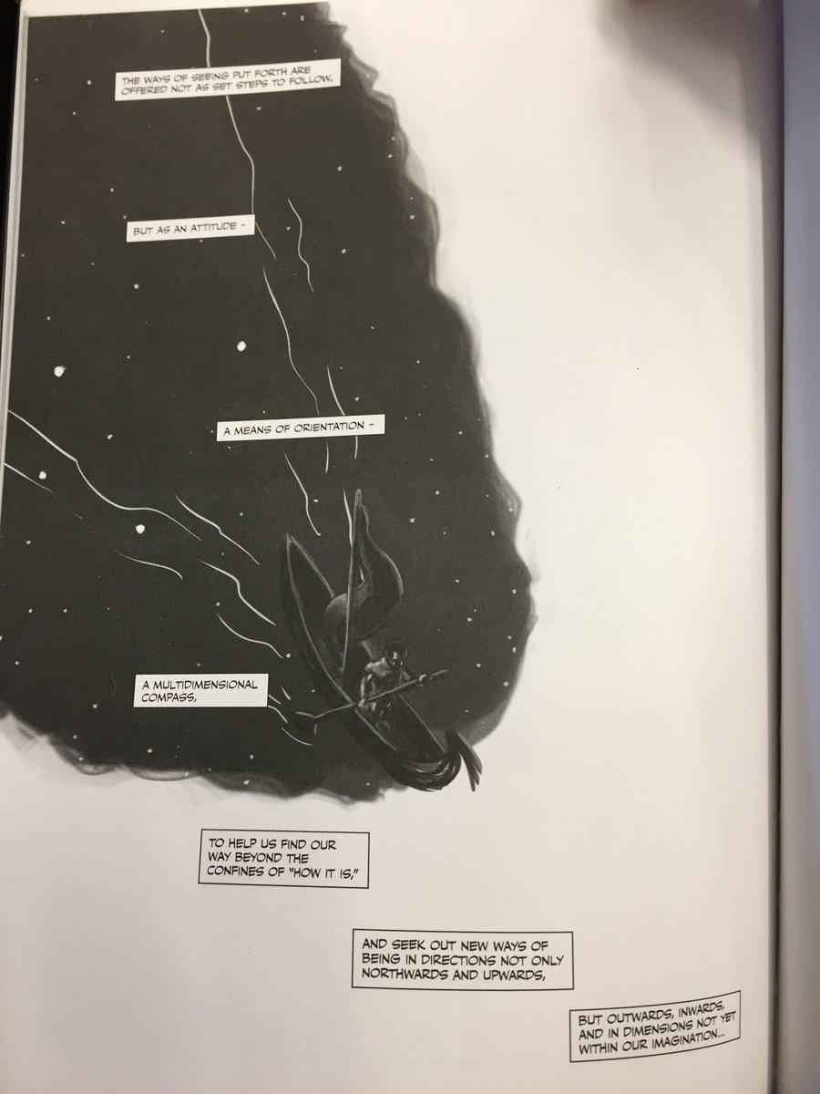It was also an exercise in wayfinding. As Sousanis says in Unflattening, “Everything offered a living sign. Attuned to the invisible traces...they found their way.”And the “way” we were concerned w here was a “way beyond the confines of ‘how it is...’”