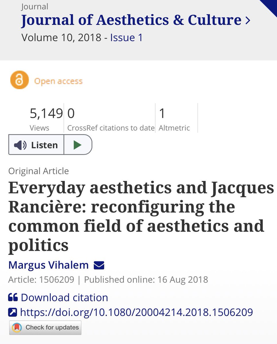 The activity was an act of what Ranciere calls DISSENSUS (an act of revolution against the so-called Consensus). It was a “redistribution of the sensible” whereby S’s invented new forms of collective enunciation.