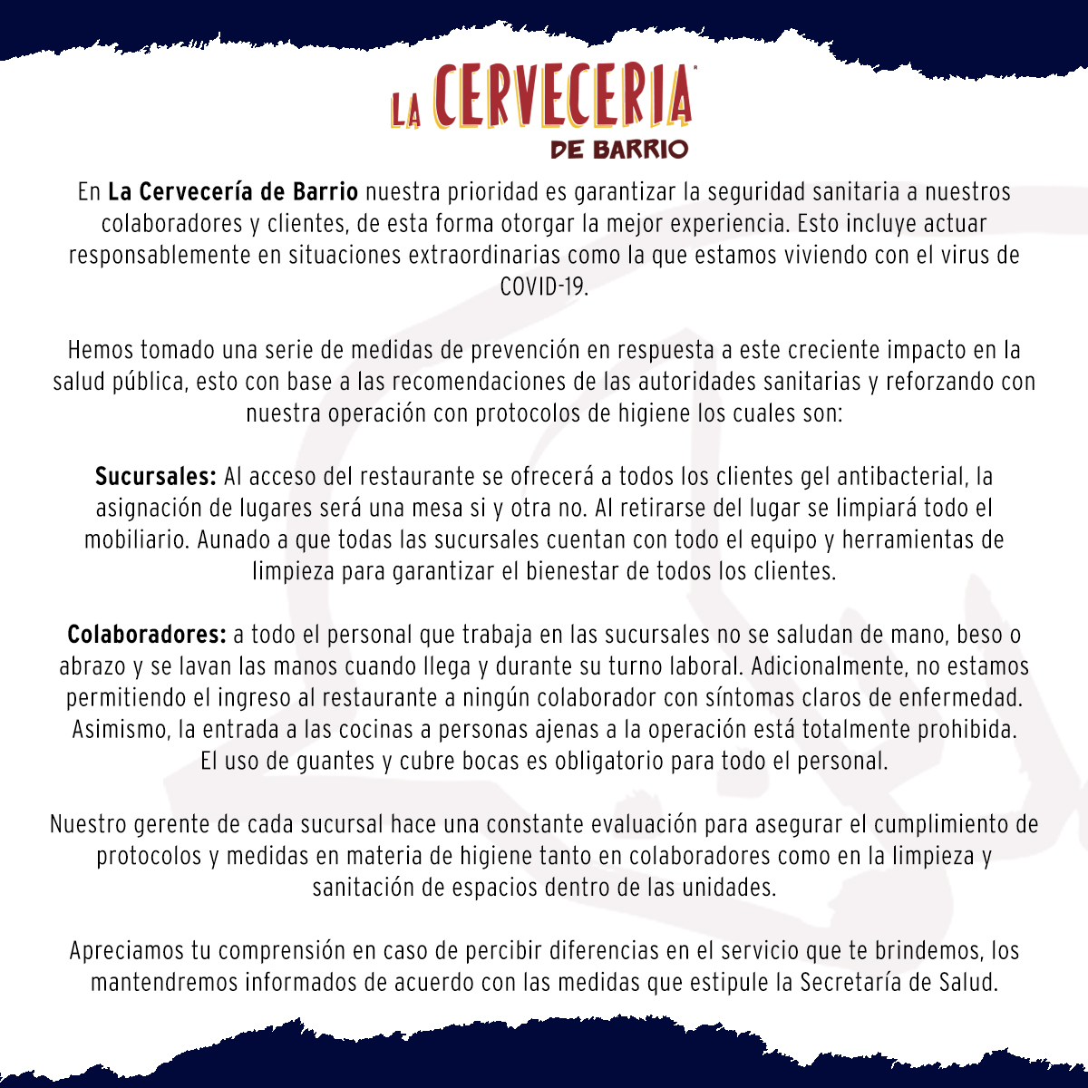 #LaCerveceriaDeBarrio #EnCuarentenaLosMexicanos #Coronavirusmexico #coronavirus