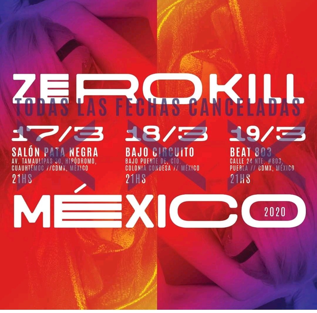 AlienheadZk's tweet photo. ❌TODAS LAS FECHAS CANCELADAS❌
@_Zerokill cancela todas las fechas de la gira y serán reprogramadas. 👾 https://t.co/we2OFDJqBo