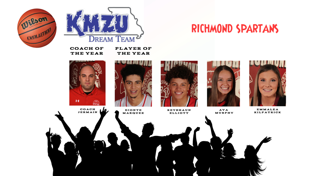 Rise_Above_RXVI's tweet photo. The KMZU 2020 Basketball Dream Team has been announced!  Congrats to Coach Jermain for being named the KMZU Dream Team Class 3 Boys' Coach of the Year!  Also to Dionte Marquez for being name the Dream Team Class 3 Boys' Player of the Year!  #SpartanPride https://t.co/Hk2K0QWwWx