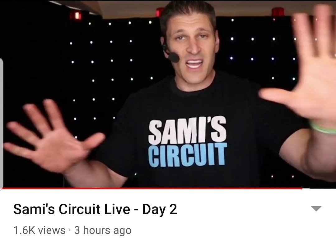 samiscircuit's tweet photo. Just click the link below to watch Sami's Circuit Live-Day 2 in case you missed it! Please share and spread the news so WE can reach as many families as we can! WE GOT THIS! #samiscircuitlive #nevergiveup #motivation #kidsexercise #wegotthis #samiscircuit https://t.co/9zk23CYnEX https://t.co/8t1q13aYsX