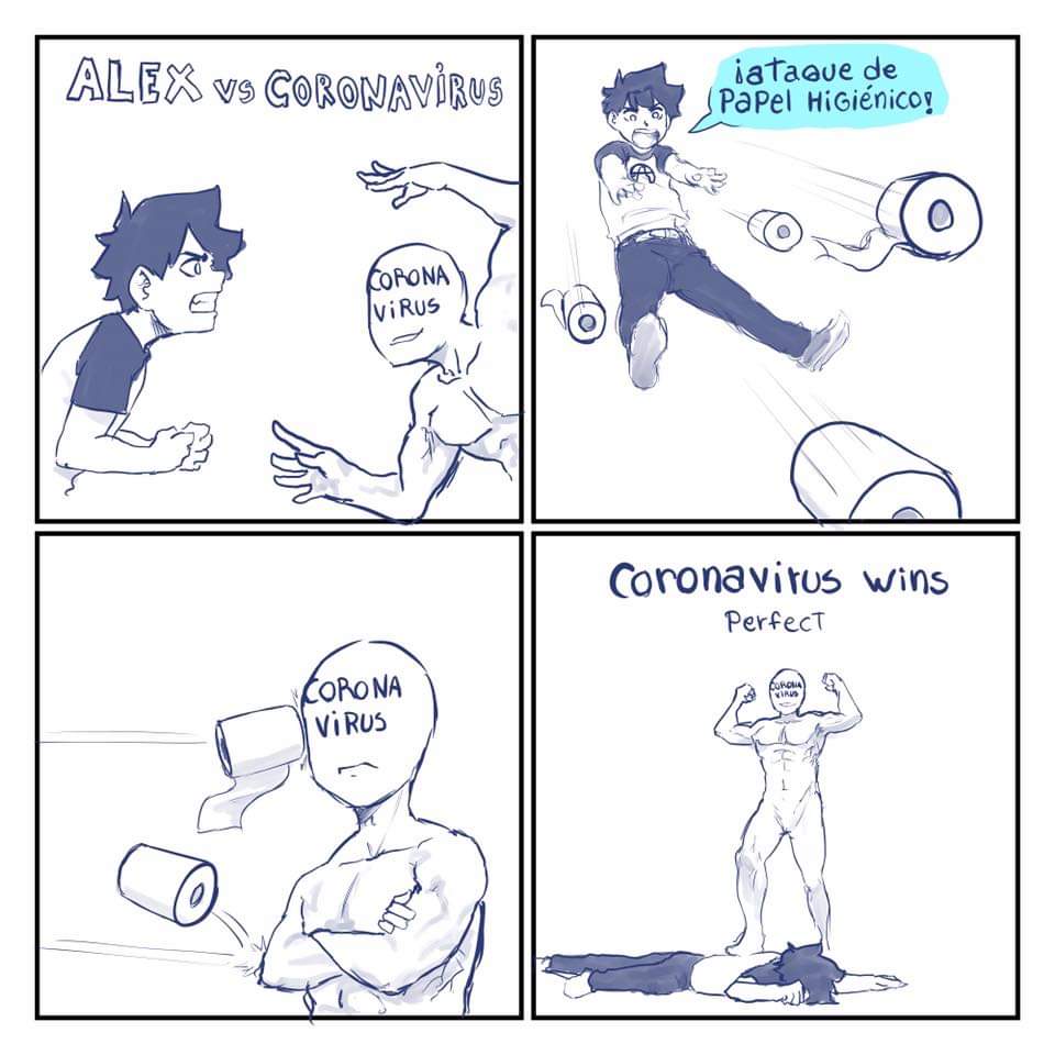Nunca entendí porque compraban papel higiénico XD
PD: SEGUIME PARA NO PERDERTE MIS NUEVOS DIBUJOS ;3