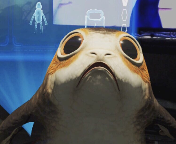 KatieMM__'s tweet photo. Just here in quarantine. With my fish. And my angry porg...#magicleap https://t.co/Wk9h28355C