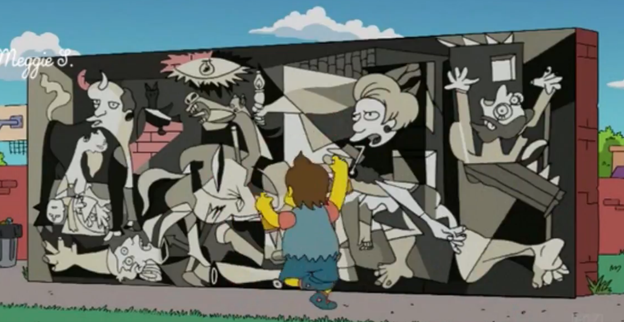 11)Interestingly, Seth Rogan and Evan Goldberg also wrote a Simpsons episode "Homer the Whopper"It Featured a giant 'eye" on a mural, and guess what else?