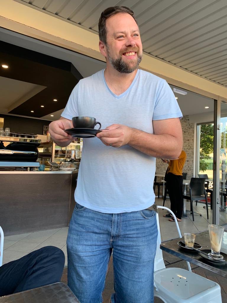 Looking after my local coffee shop this morning