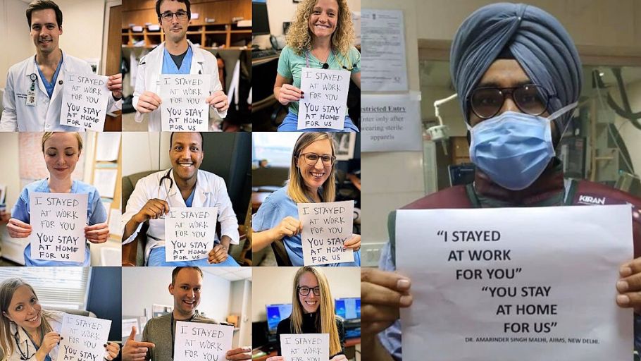 Doctors and health workers around the world are urging social distancing to help limit the #coronavirus spread... and don't forget to wash your hands too of course! #socialdistancing #stayathome #stayhomeforus #COVID2019AU #medtwitter
