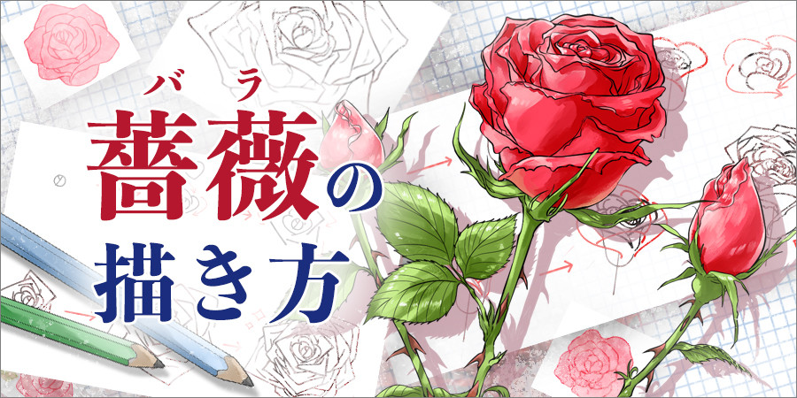 イラスト マンガ描き方ナビ 新着講座 薔薇 バラ の描き方 誰でも簡単に描ける手順を解説 T Co Qnmnv0mocs 花びらが多く描くのが難しそうなバラの花を 簡単にそれらしく描くための手順とコツを紹介します お絵描きレベルアップ