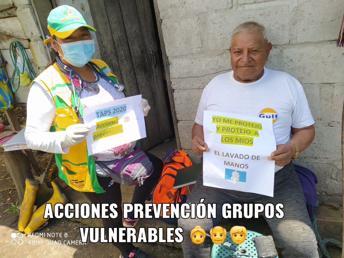 CptapsI's tweet photo. Técnicos de Salud TAPS Otavalo inician acciones de promoción 😷#YoMeProtejo y #ProtejoALosMíos con acciones preventivas como el lavado de 🤲manos correcto en los grupos vulnerables adultos mayores🤶. Todos contra el Coronavirus #COVID-19.

#AyudameAcuidarteQuedateEnCasa
#CntapsEc https://t.co/nTgMKcFrWB
