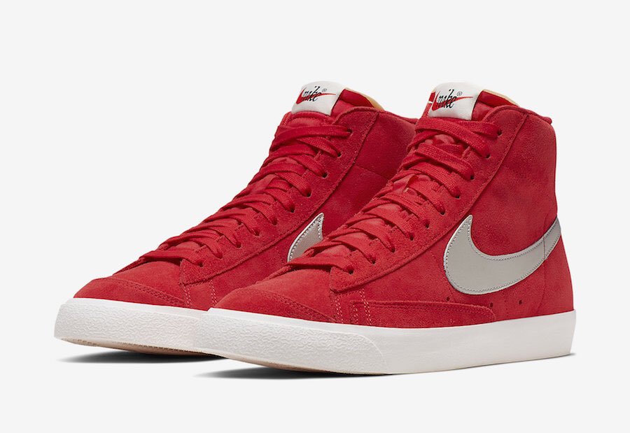 nike blazer mid 77 suede red