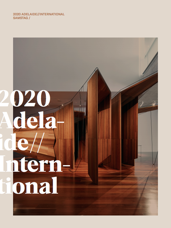 SamstagMuseum's tweet photo. Engaging with art and ideas connects us during times of uncertainty. A reminder that our publications are available to read online. The 2020 Adelaide//International catalogue features Robert Cook, Ross Gibson, Rachel Hurst, Gillian Brown &amp; Andy Butler: https://t.co/mLLDDOiLQQ https://t.co/yTmRhl1s3Q