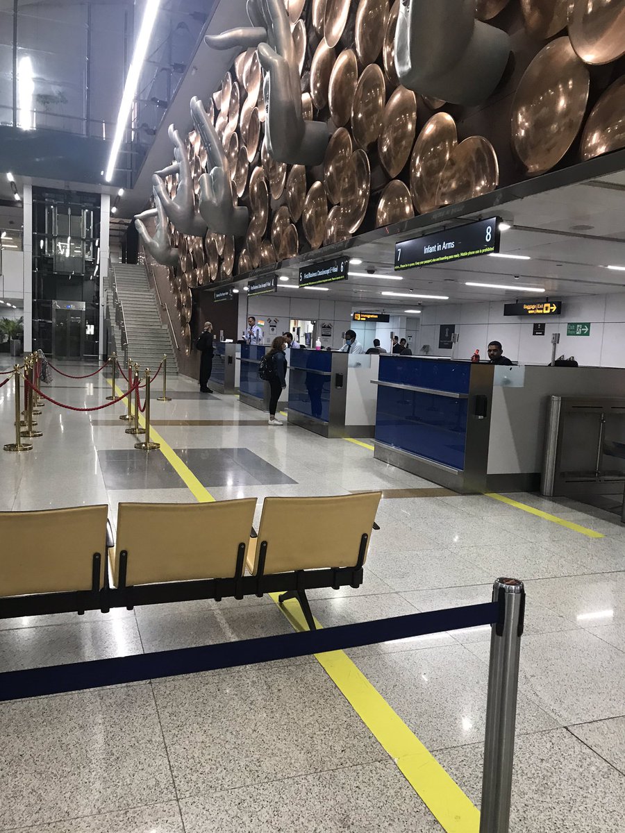 AnushkaSatyajit's tweet photo. Just got back from Melbourne,Australia. Landed in @DelhiAirport. Super impressed with the entire management! So proud ⭐️ @GMR_Group #delhiairport #GMR #Delhi #COVID2019 #COVID2019india #melbourne #australia #coronavirusindia #GOI #Government #TestingForCovid19 #travel #india https://t.co/vjeFJMQKM9