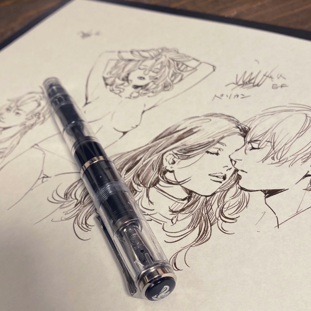 ペリカンの万年筆、デモンストレーターEFを手に入れた!!描きやすい!!細い!!透明美しい!!気に入った!! 