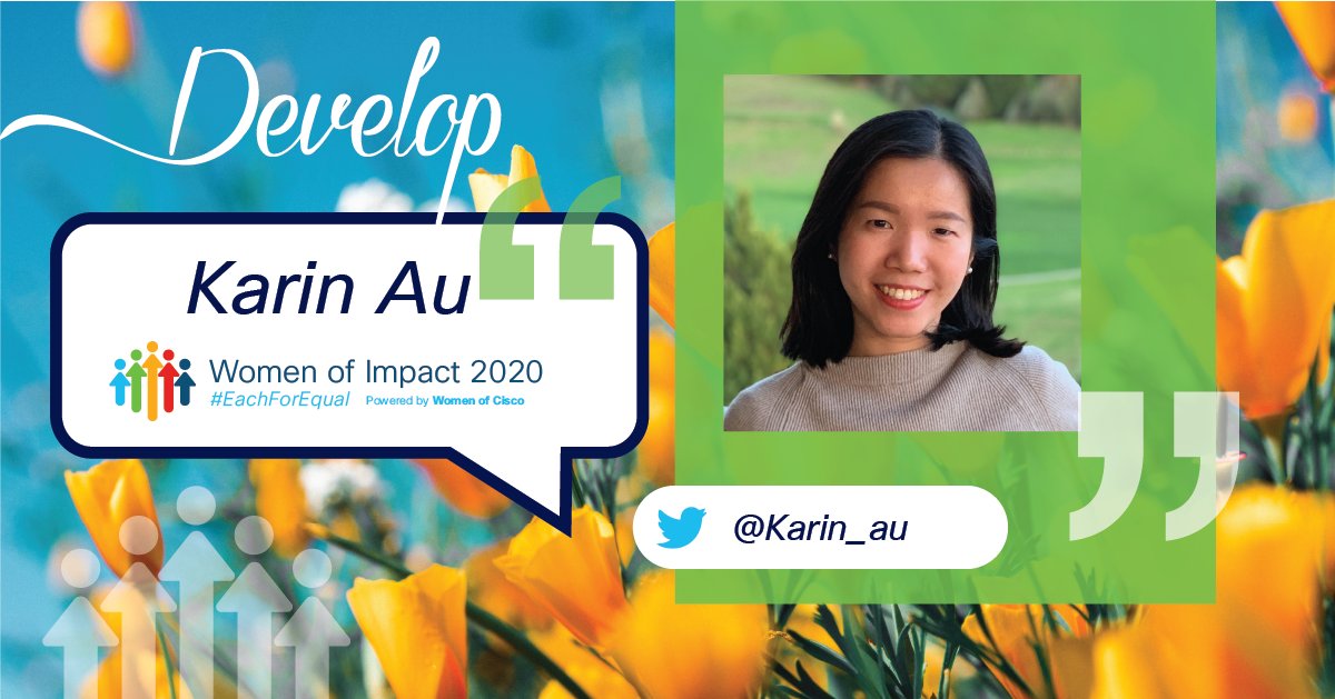 I help develop myself, my team, and others by sharing my observations, feelings and appreciation with them all the time. Karin Au <a href="/CiscoAPAC/">Cisco APAC</a> #WomenOfCisco #CiscoWOI #EachForEqual