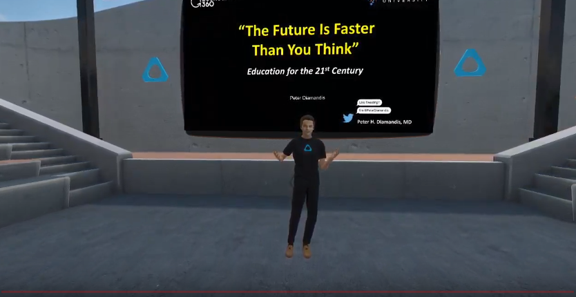 automatelifenow's tweet photo. @PeterDiamandis, Founder & Executive Chairman of the XPRIZE Foundation takes the virtual stage as he talks about Education for the 21st Century.
#V2EC2020 #AutomateLifeNow https://t.co/y5rNk26R3t