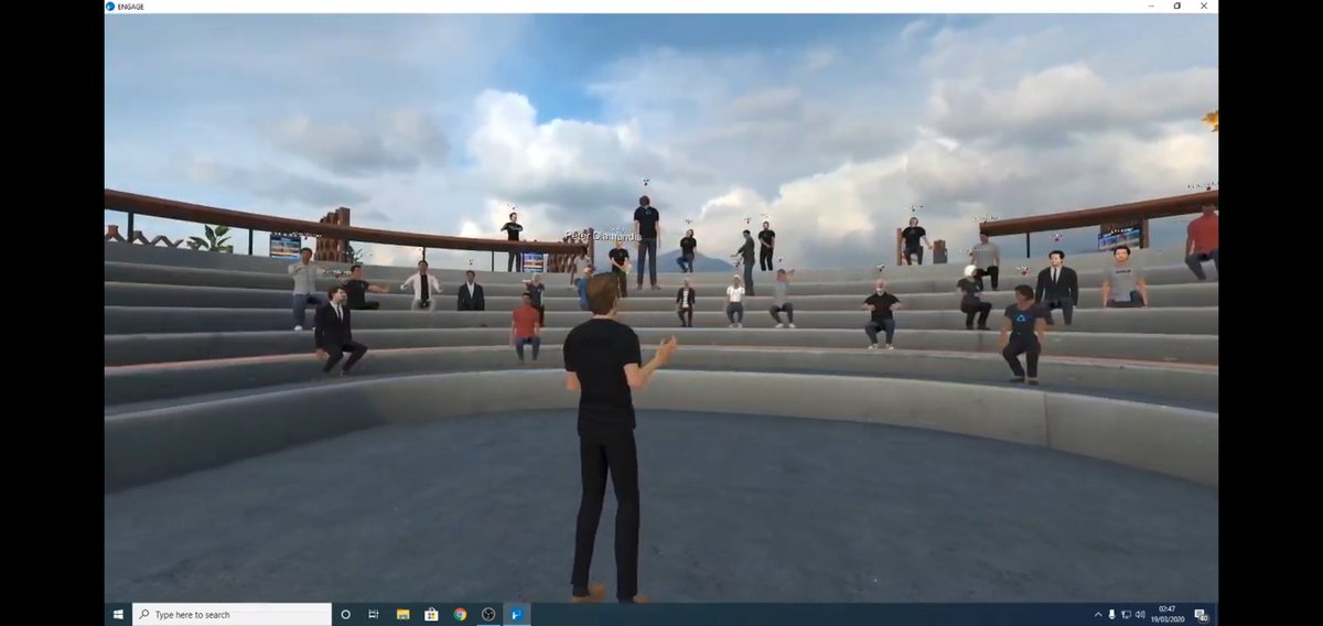 TheGameVeda's tweet image. #V2EC2020 we need to do less of the spiny rotating camera thing for 2D streams of VR conferences and have professional cuts as we would at a real one/keynote, shouldn&apos;t be hard to set up a bot cam to do this 

I am still sleeping though