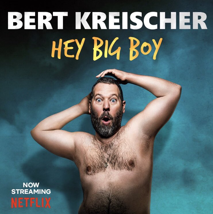 pattonoswalt's tweet photo. Did you know @bertkreischer’s new comedy special is streaming NOW on @netflix? It’s hilarious and 73% guaranteed to stop you from going Jack Torrance-level crazy during social isolation! Doesn’t YOUR sanity deserve it? https://t.co/VPeKuR5ZeE