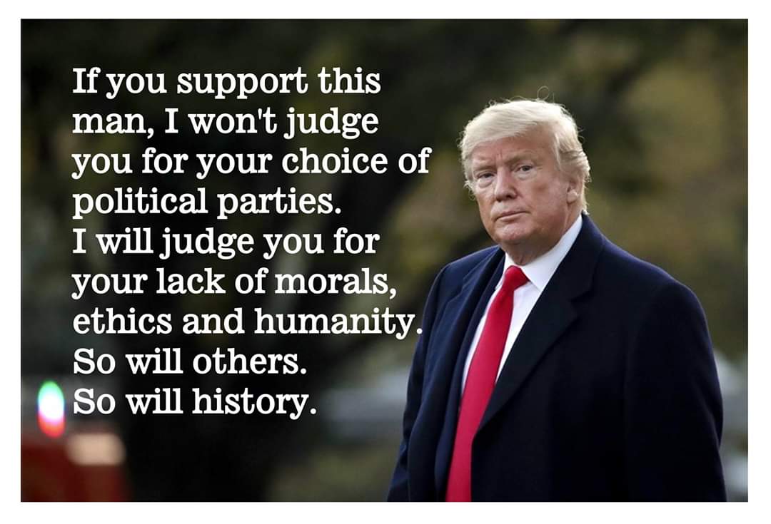 Ferleen7's tweet photo. @realDonaldTrump Disgraceful and shameful excuse for a human being and disgusting and dangerous to be in a position of power.   #TrumpResign #DerangedDonald #impeached4life https://t.co/D1UrZftE7A