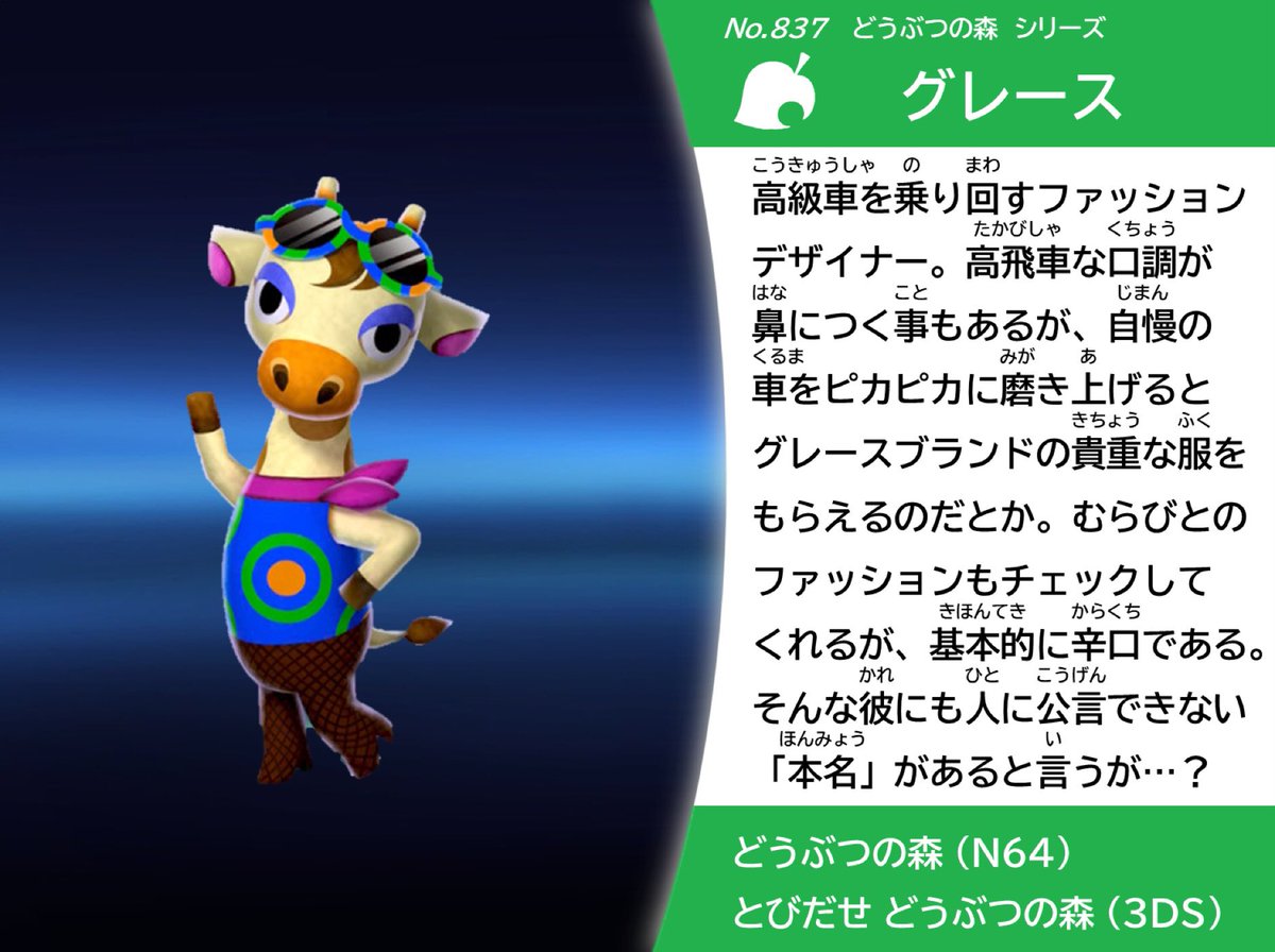 あつ森のグレースの本名は？