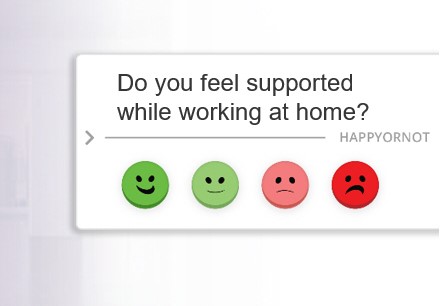 FozzyNZ's tweet photo. I have been working remotely for a while and I am used to it, but for many this new environment that we are living in will cause significant change and pressure on our well-being. Engage your remote workers with our web smileys find out more at https://t.co/e5YzZuEboj https://t.co/r4jAZe1b3C