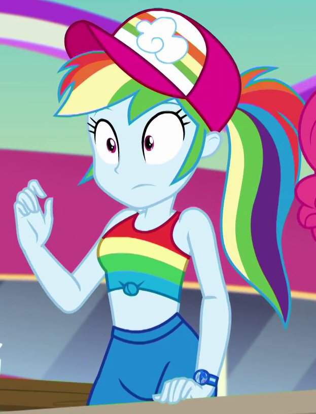 You thought we were done appreciating cute outfits? Wrong!

This time, it's Rainbow's cutest outfit ever.
#Brony #EquestriaGirls