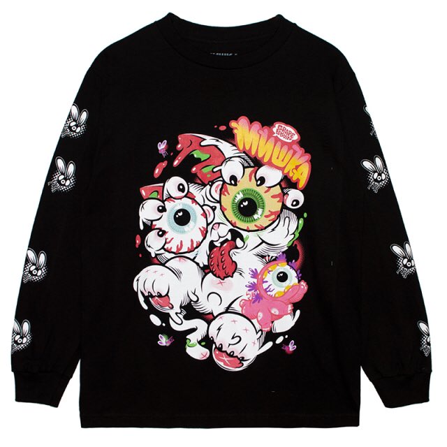 Mishka Tokyo Mishka X Grape Brain Keep Watch Onigiri L S Tee 6 500 Tax T Co Sa96vddizt Mishka Mishkatokyo ミシカ ミシカトウキョウ Harajuku 原宿 Street Streetfashion ストリート ストリートファッション Keepwatch