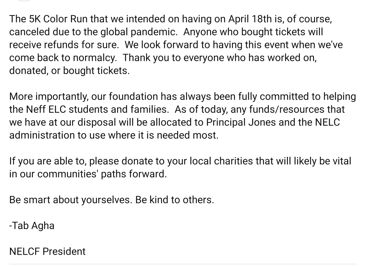 NELC Foundation tweet media