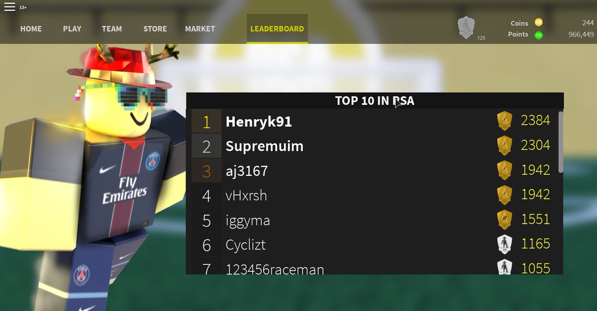 arsenal roblox leaderboard get robux points