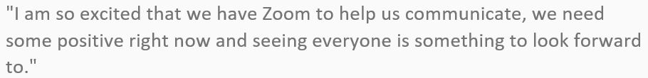 Day 2... 1st @zoom_us meeting w/ 6th-graders.
Awesome! Staying connected! Afterward, a student posted the following in my <a href="/GoogleForEdu/">Google for Education</a> Classroom: 
#whyiteach #Kowalskimath #middleschoolteacher #iteachmath #teachersmakeadifference #Collaboration #communications #conferencing