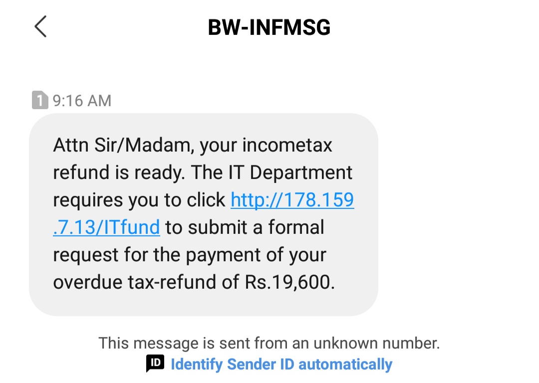 VipulG1980's tweet photo. Wow. Latest method of fraud now. Pls be aware. Reporting to competent authorities to alert others. @nsitharaman @FinMinIndia @DCP_CCC_Delhi https://t.co/ulT6TR7Ez6