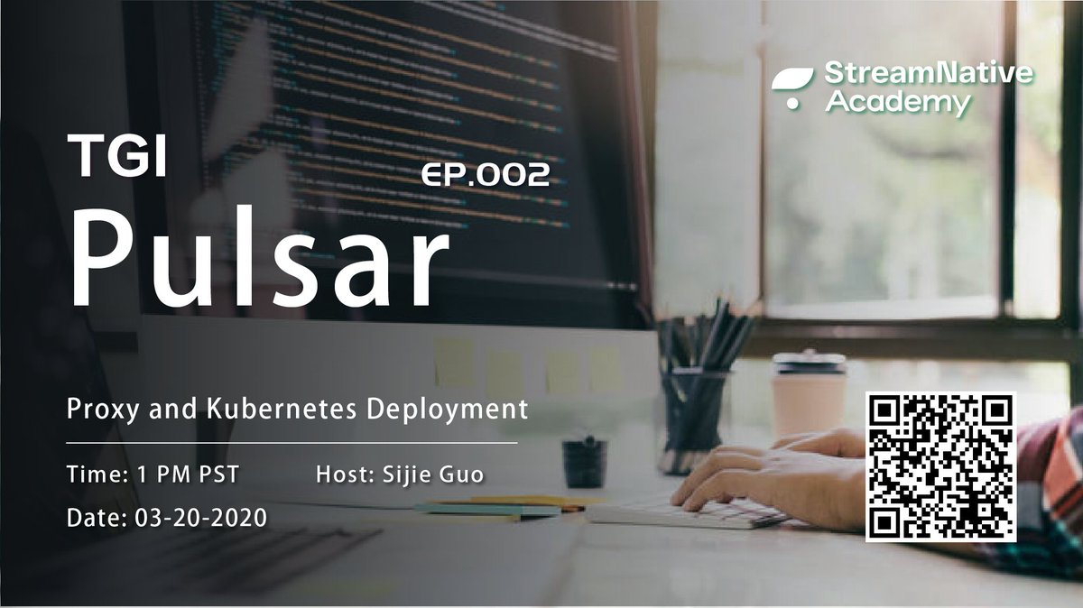 sijieg's tweet image. . @apache_pulsar was already made simple to run on K8S. But there are still some considerations around networking and storage for brokers and bookies. In the new episode of #TGIP, we are going to talk about Kubernetes deployment. Join us on Friday 1 PM bit.ly/2WpzR2z