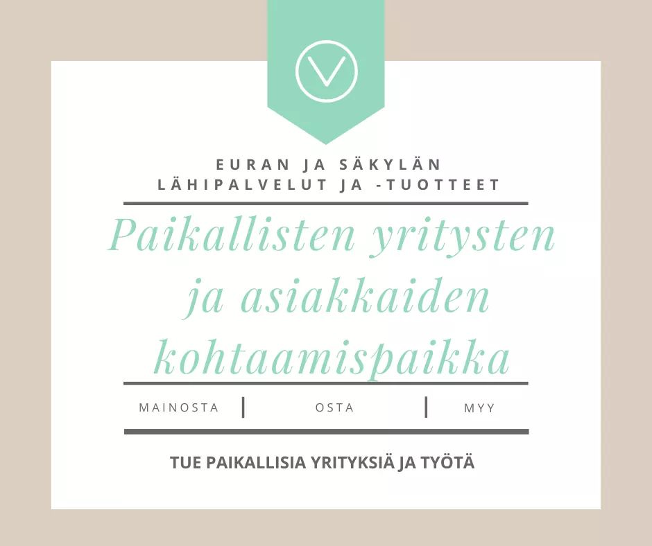 Perustimme Facebook-ryhmän, jonka tarkoituksena on toimia euralaisten ja säkyläläisten yritysten ja asiakkaiden kohtaamispaikkaana. Ostamalla paikalliselta tuet yrittäjiä ja varmistat palveluiden ja työpaikkojen säilymisen alueella! ❤️ Liity ryhmään: facebook.com/groups/2728068…