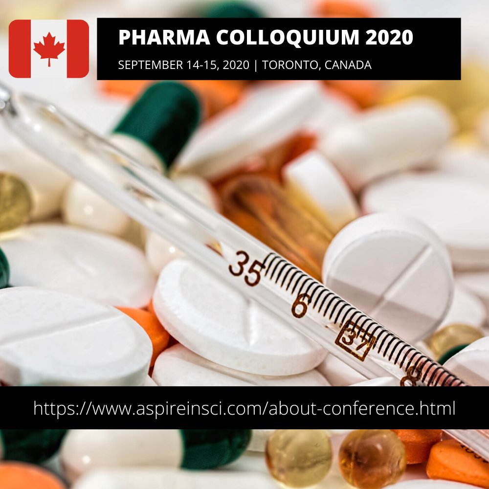 Visit:aspireinsci.com/about-conferen…
Attend either as a Speaker/ Delegate towards #PharmaColloquium2020 #Toronto conference
20% Discount on Registration &amp; 30% Discount on Package
For More Details: info@aspireinsci.com 
#oncology #pharmaceutics #drugdelivery #clinicaltrial #scientiest