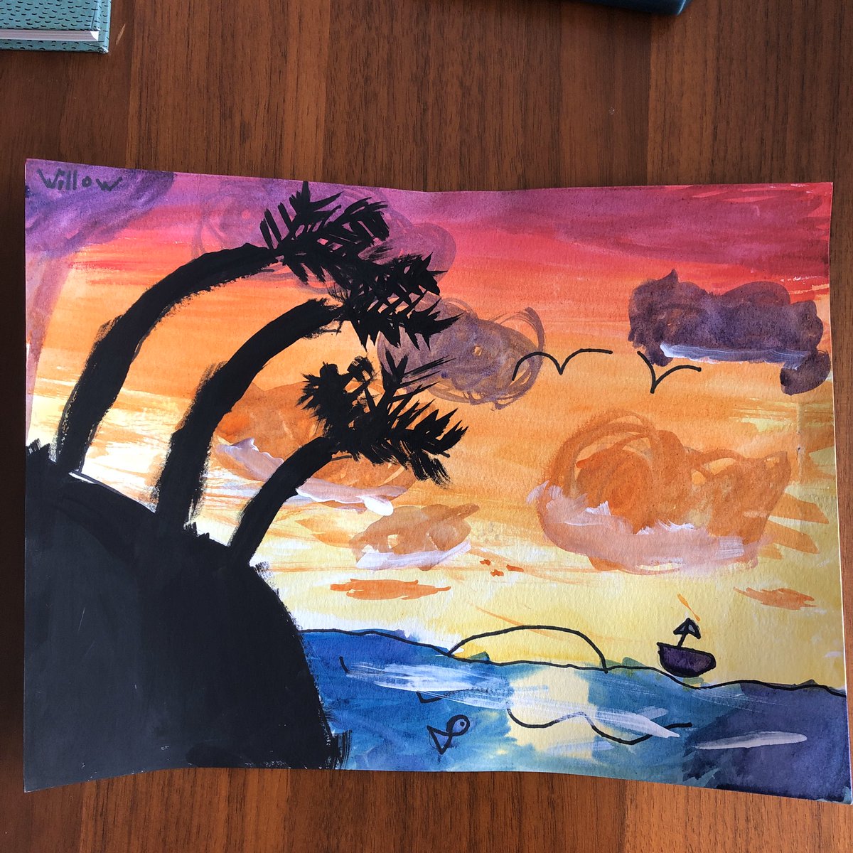 My youngest playing with themes. We all need to tap into our inner kid with regard to art.