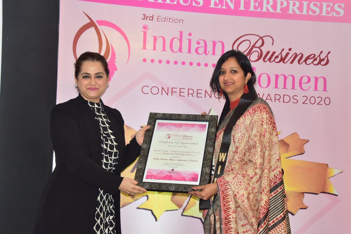 PuneSIMS's tweet photo. SIMS alumnus, Ms. Aastha Verma from the batch of 2007 has been awarded the prestigious " Women In Technology 2020" by the Indian Business Women Conference & Awards 2020.SIMS is proud of her and wish her many more laurels in the future!! #sims.edu #SIMSPune #simsalumni https://t.co/bYxn25PWtc