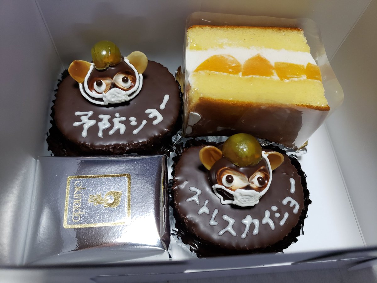 Leica Elmar Ar Twitter マスクたぬき 2匹連れ帰ってきた ナペとブランデーケーキと 昭和の頃から変わらない 懐かしい 翁堂 たぬきケーキ