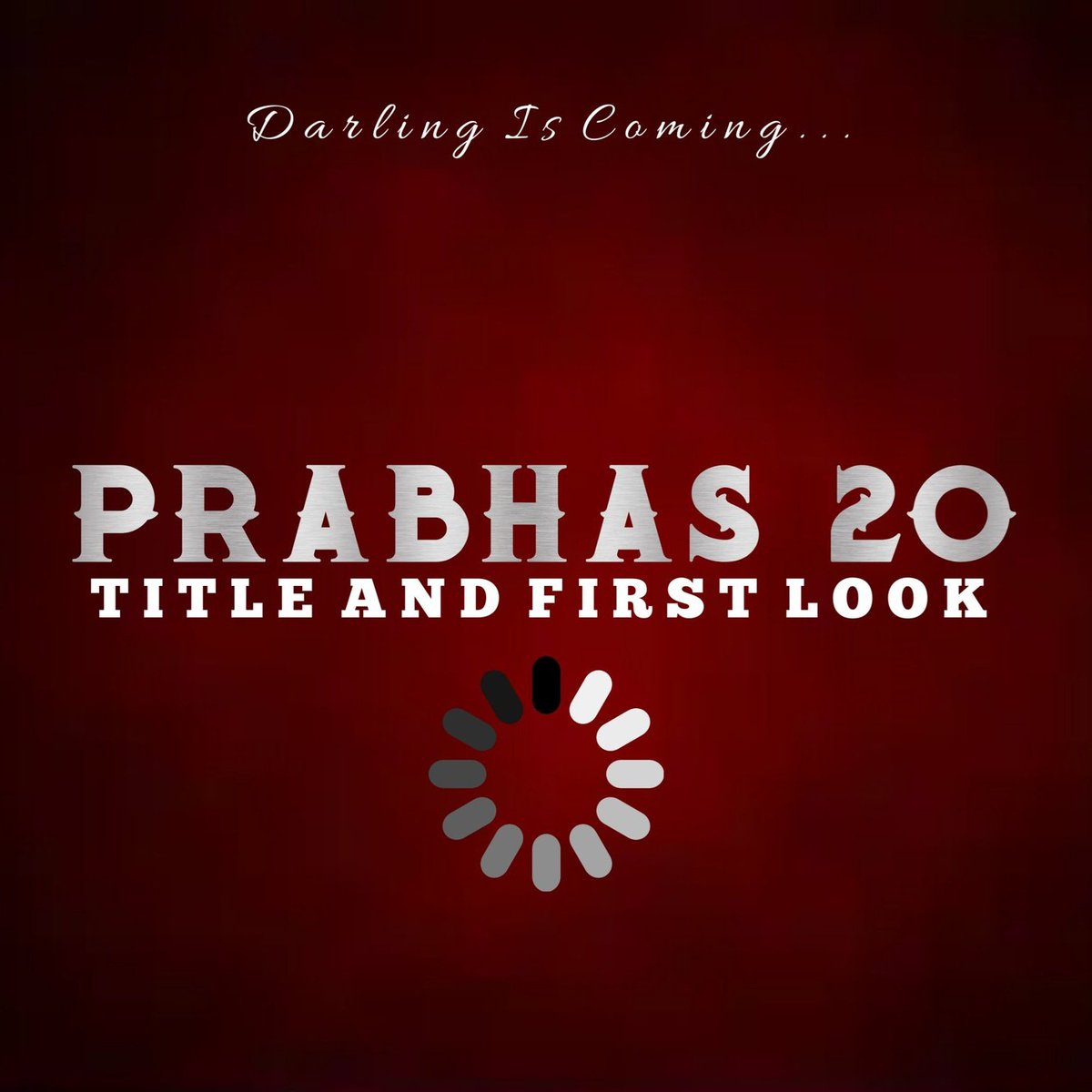 goutham4098's tweet photo. #NewProfilePic
#DarlingIsComing
#Prabhas20FirstlookSoon https://t.co/3Em1JZUjgY